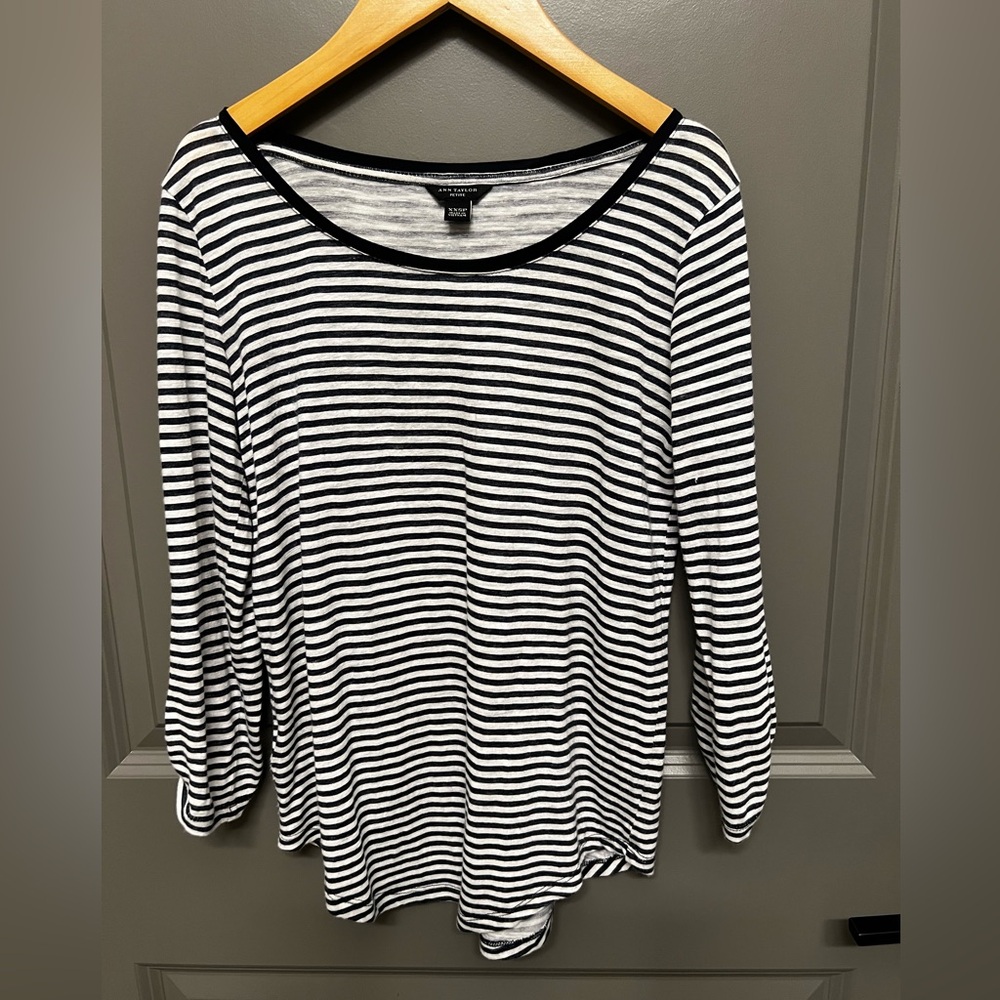 Petite XXS Ann Taylor Linen Blend Shirt
